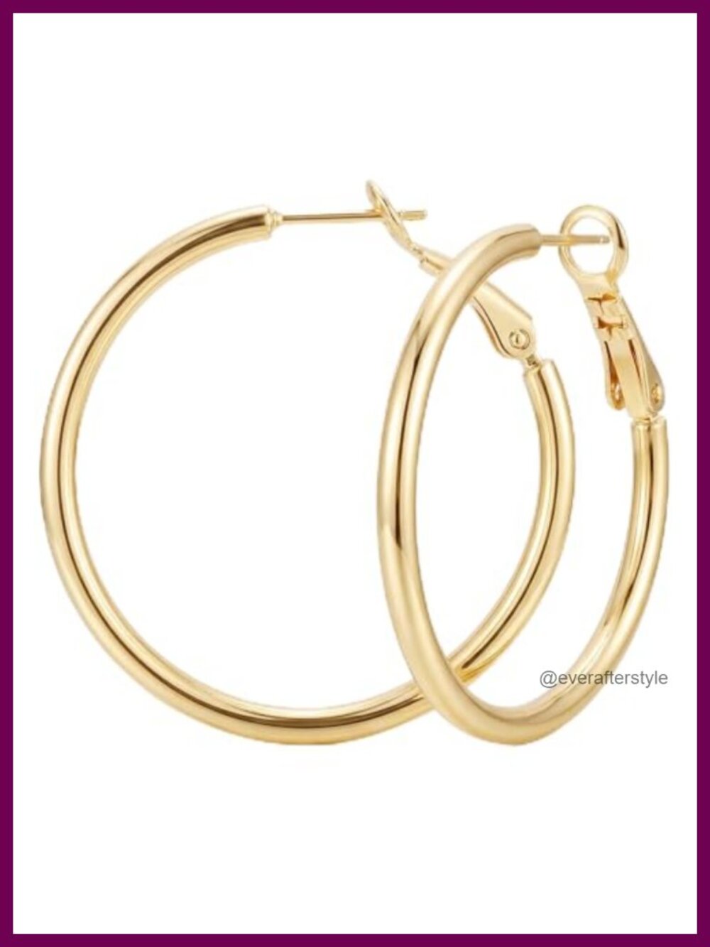 14K Gold Plated Sleek Minimalist Hip Hop Hoop Earrings for Women Thin Crisp